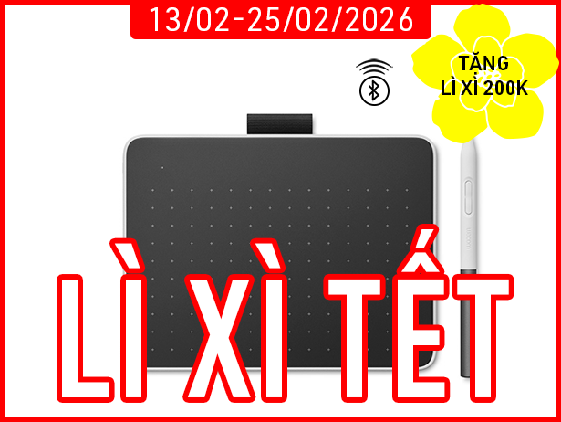 Bảng Vẽ Điện Tử Wacom One S CTC4110WL (Bluetooth, White)