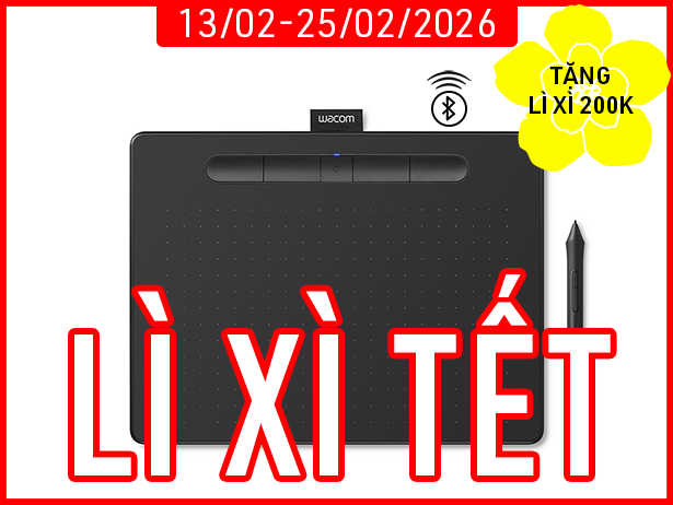 Bảng Vẽ Điện Tử Wacom Intuos M CTL6100WLK (Bluetooth, Black)