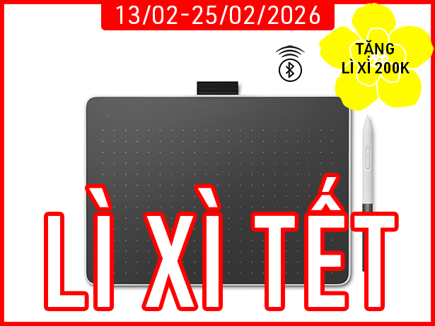 Bảng Vẽ Điện Tử Wacom One M CTC6110WL (Bluetooth, White)