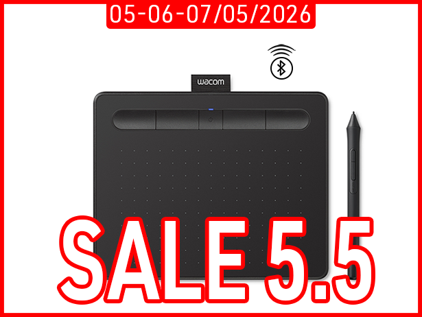 Bảng Vẽ Điện Tử Wacom Intuos S CTL4100WLK (Bluetooth, Black)