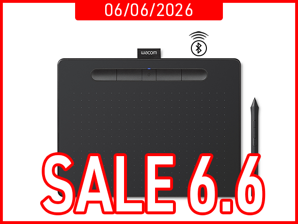 Bảng Vẽ Điện Tử Wacom Intuos M CTL6100WLK (Bluetooth, Black)