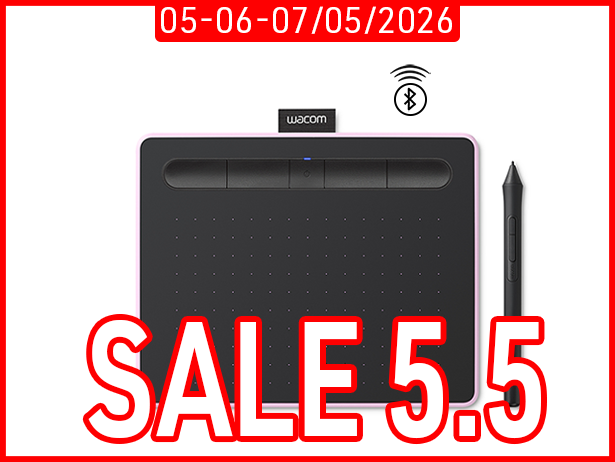 Bảng Vẽ Điện Tử Wacom Intuos S CTL4100WLP (Bluetooth, Pink)